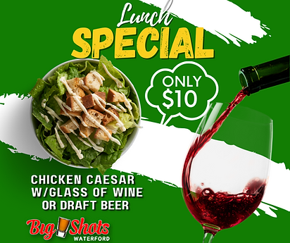 Big Shots Karaoke Bar Salad Lunch Special