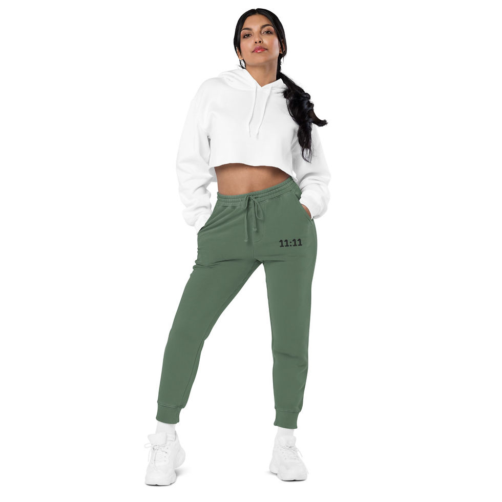 Unisex pigment dyed sweatpants - 11:11