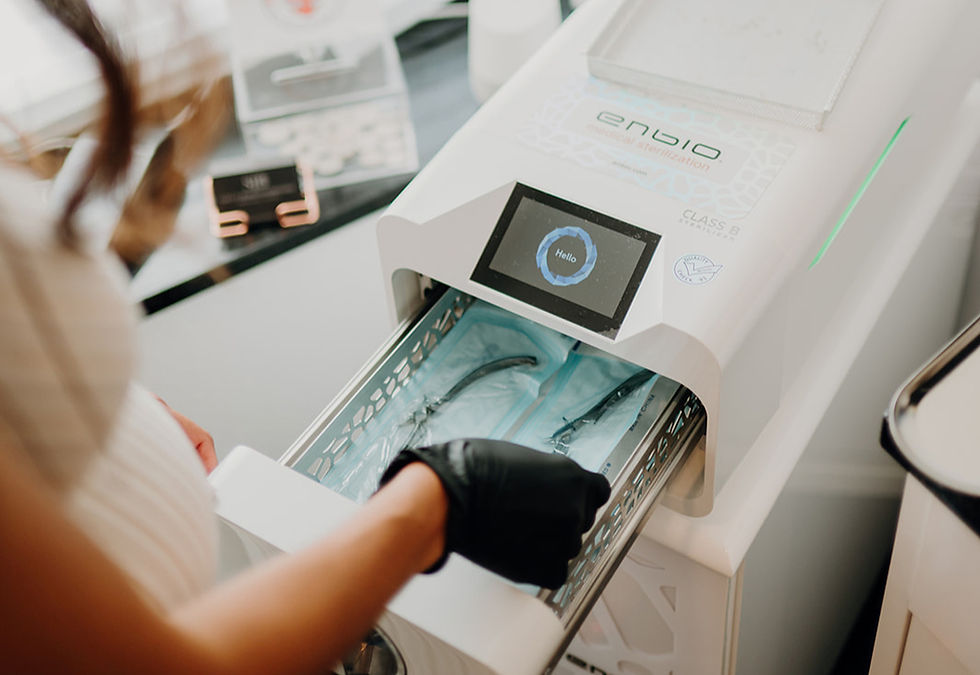 Enbio autoclave with sterilized tools