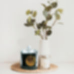 Bougie cloche noire mini thé à la menthe