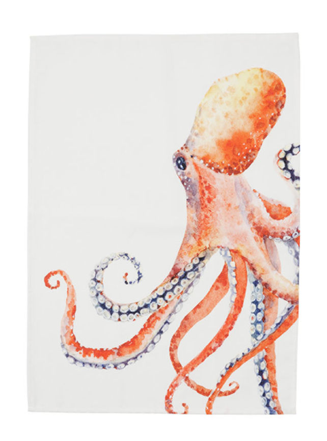 Torchon faune marine 50x70cm