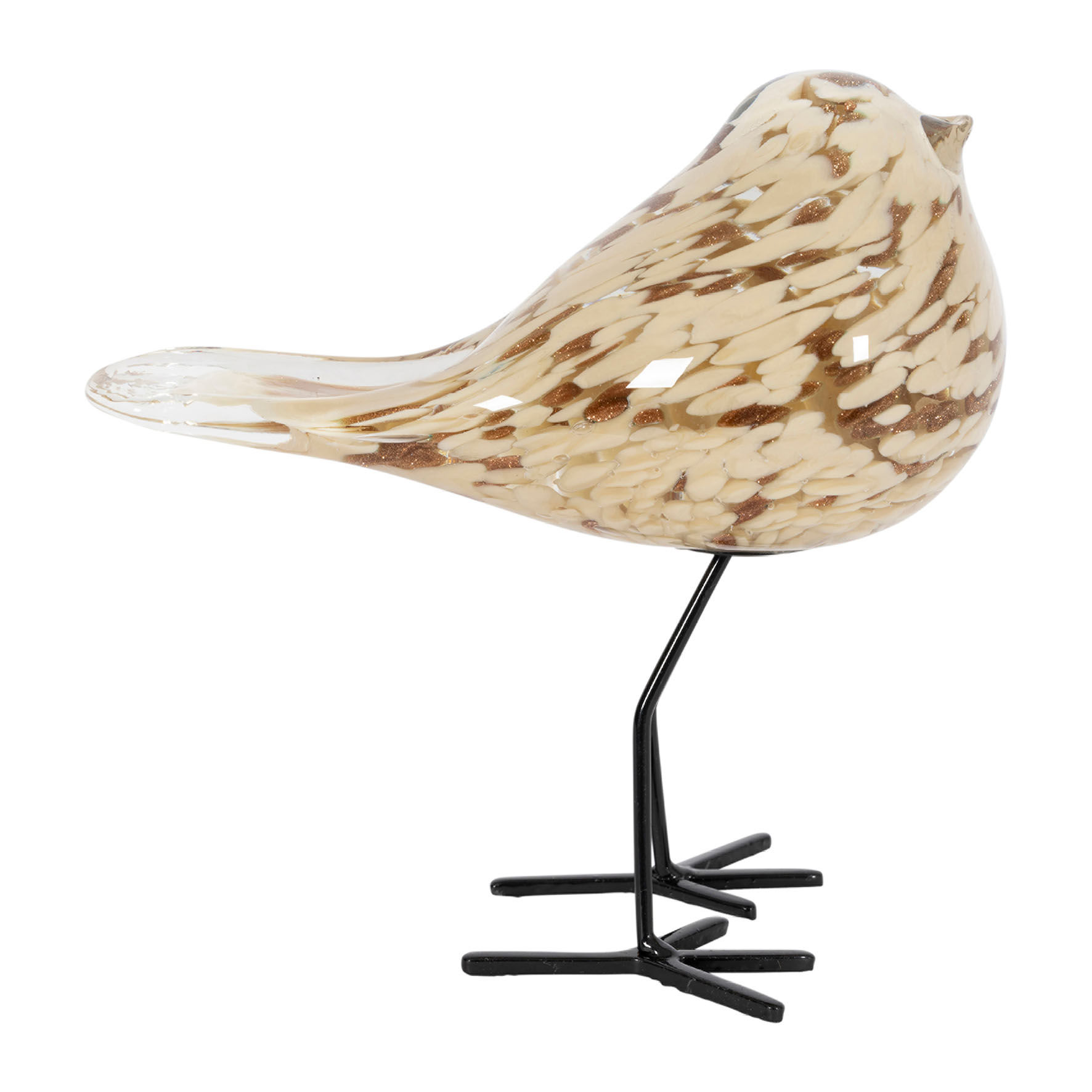 DECO MOINEAU SERIN BEIGE+DORE 14.5X8XH14.5CM