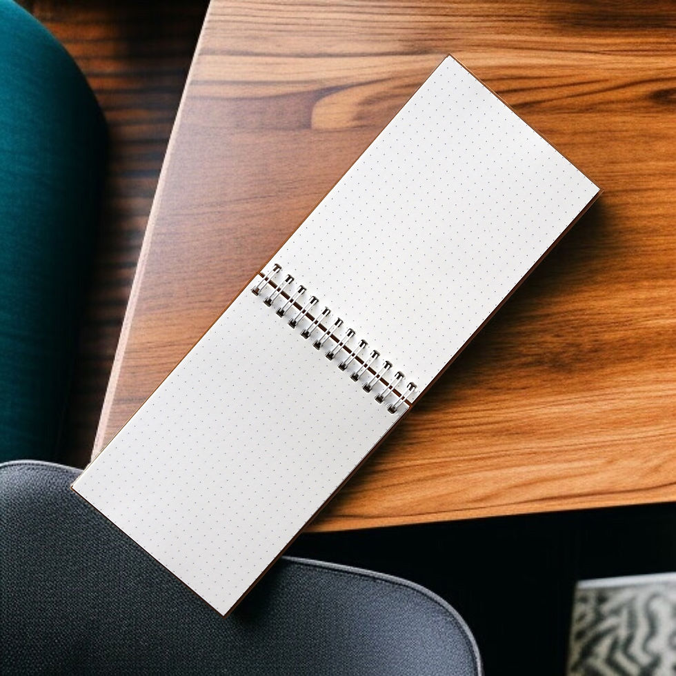 Thumbnail: INNAXA Spiral Eco-Friendly Notepad White Wiro A6 Size (Black Pack-6)