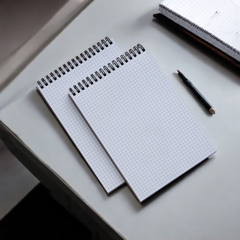 Thumbnail: A5 Grid Notebook | Top Spiral Binding | A5 Note Pad (Pack-2)