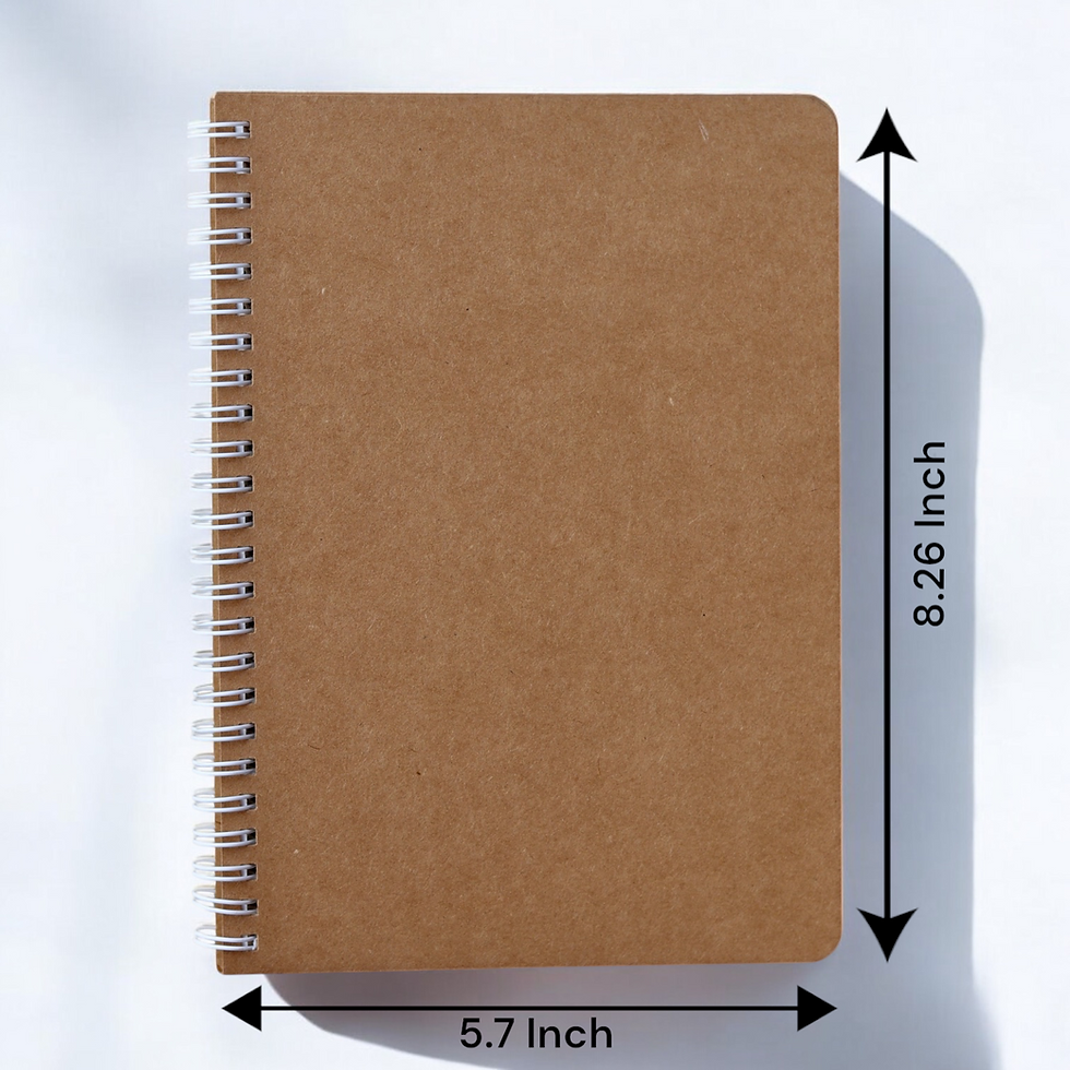 Thumbnail: A5 Ruled Notebook – Pack of 2 (Brown Kraft Eco-Friendly Cover)