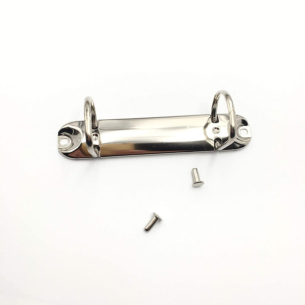 Thumbnail: INNAXA 2 D-Rings 10 Pcs Metal Ring Binder Mechanism, 2 D-Rings