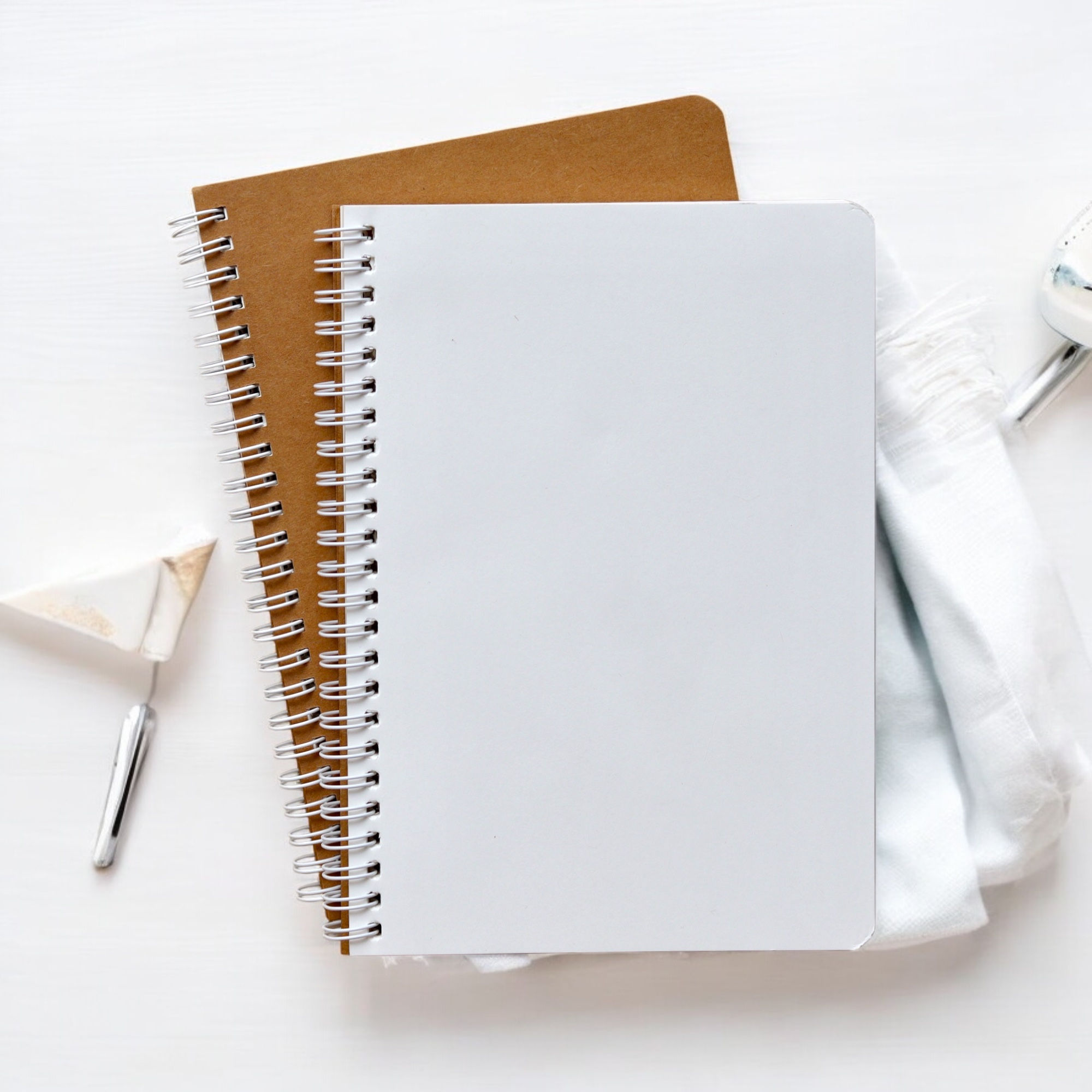 A5 Blank Notebook – Pack of 2 (Brown Kraft Eco-Friendly Cover)