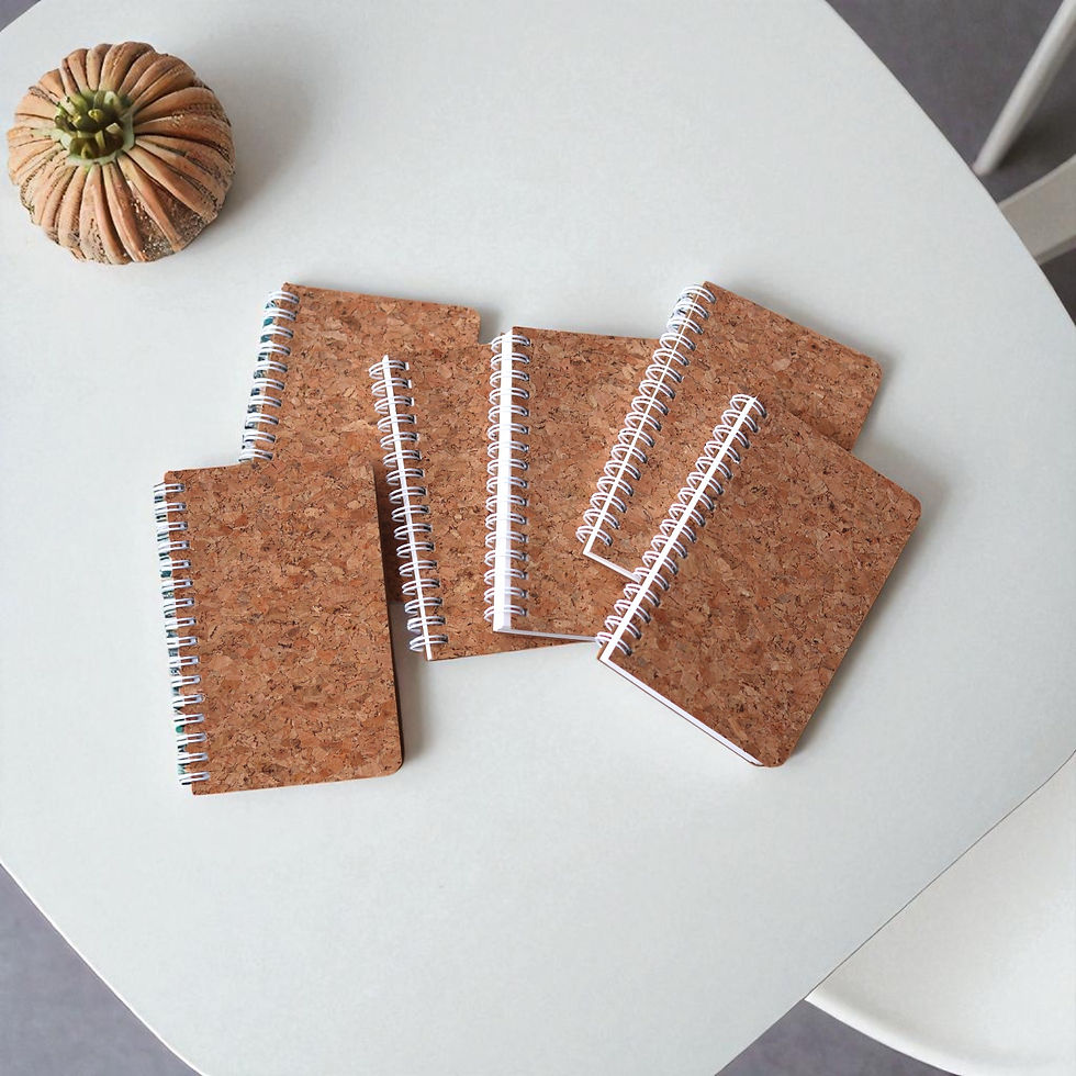 Thumbnail: INNAXA Natural Cork Pocket Notebook – 3.5 x 5.5 Inch,Eco-Friendly Mini Journal