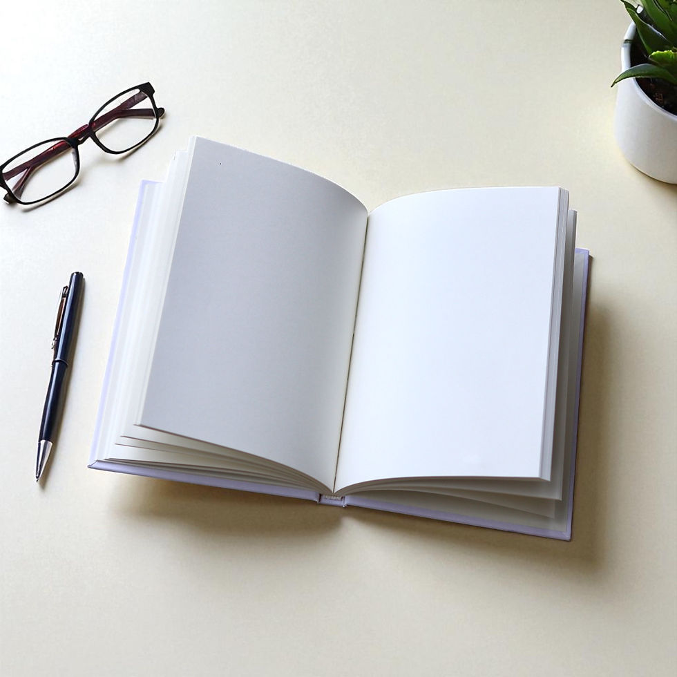 Thumbnail: INNAXA OffWhite Hardcover A5 Diary,Blank Pages