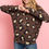 Thumbnail: Mirr Hair Leopard Print Long Sleeved Top