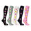 Thumbnail: Women's Traditional Argyle Knee High Socks Set