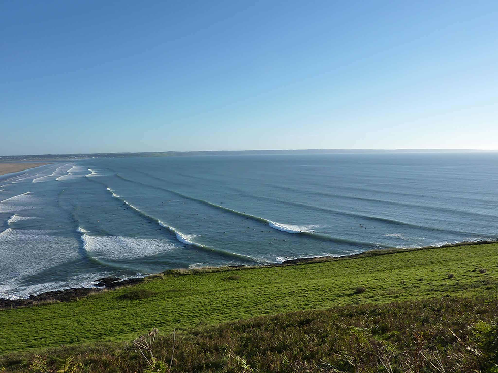 Saunton Sands Beach Ocean Sea Surf