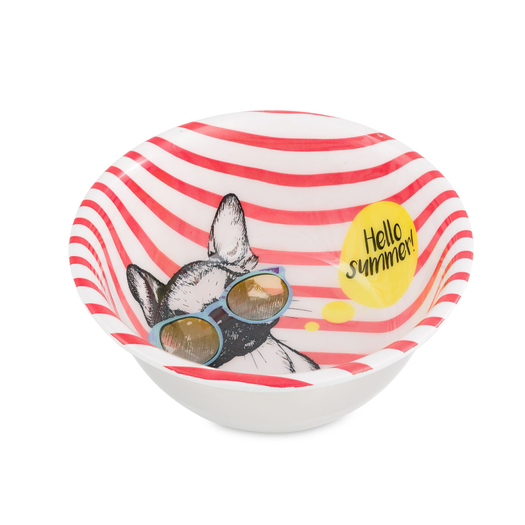 Dog bowl,ze stali nierdzewnej,emaliowana,pattern FRENCH BULDOG,470ml