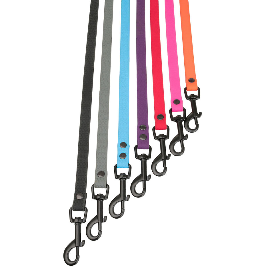 Thumbnail: Dog harness z wytrzysmallj gumy,black,16mm/ 30-60cm