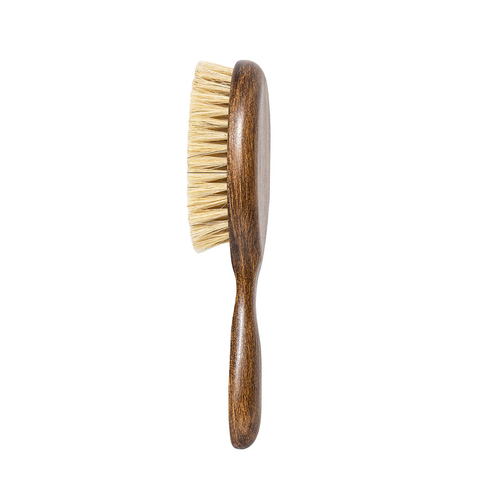 Thumbnail: Ekskluzywna Brush,for pets,Wooden z wlosiem,beech wood