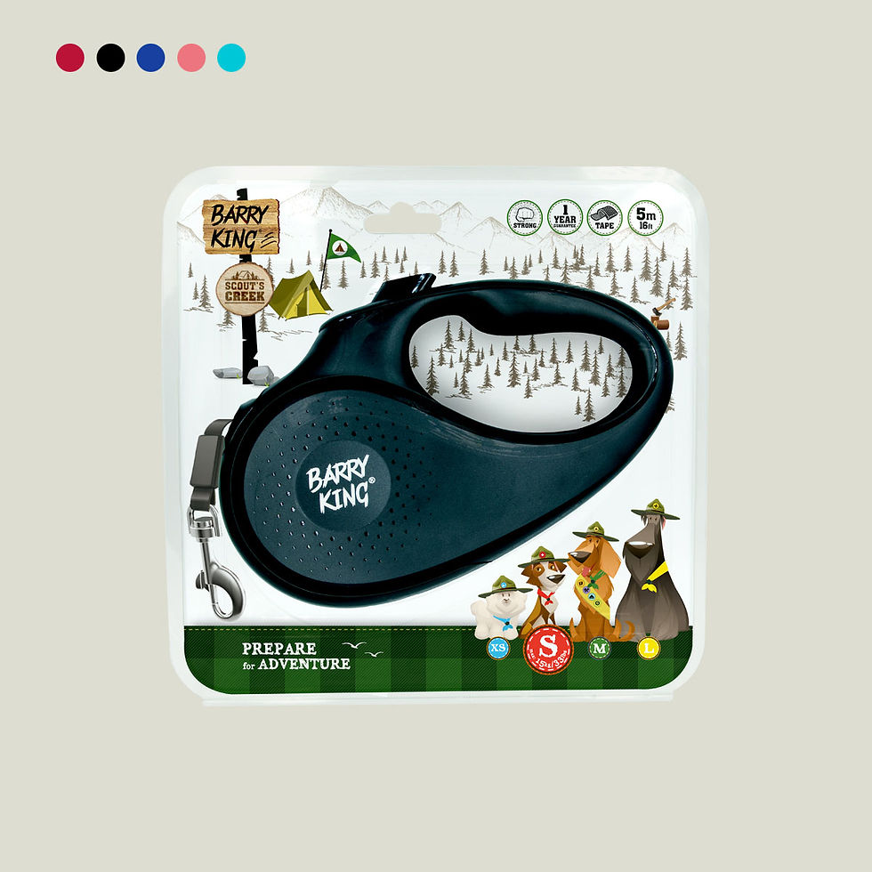 Thumbnail: Automatic dog leash S,various color variants