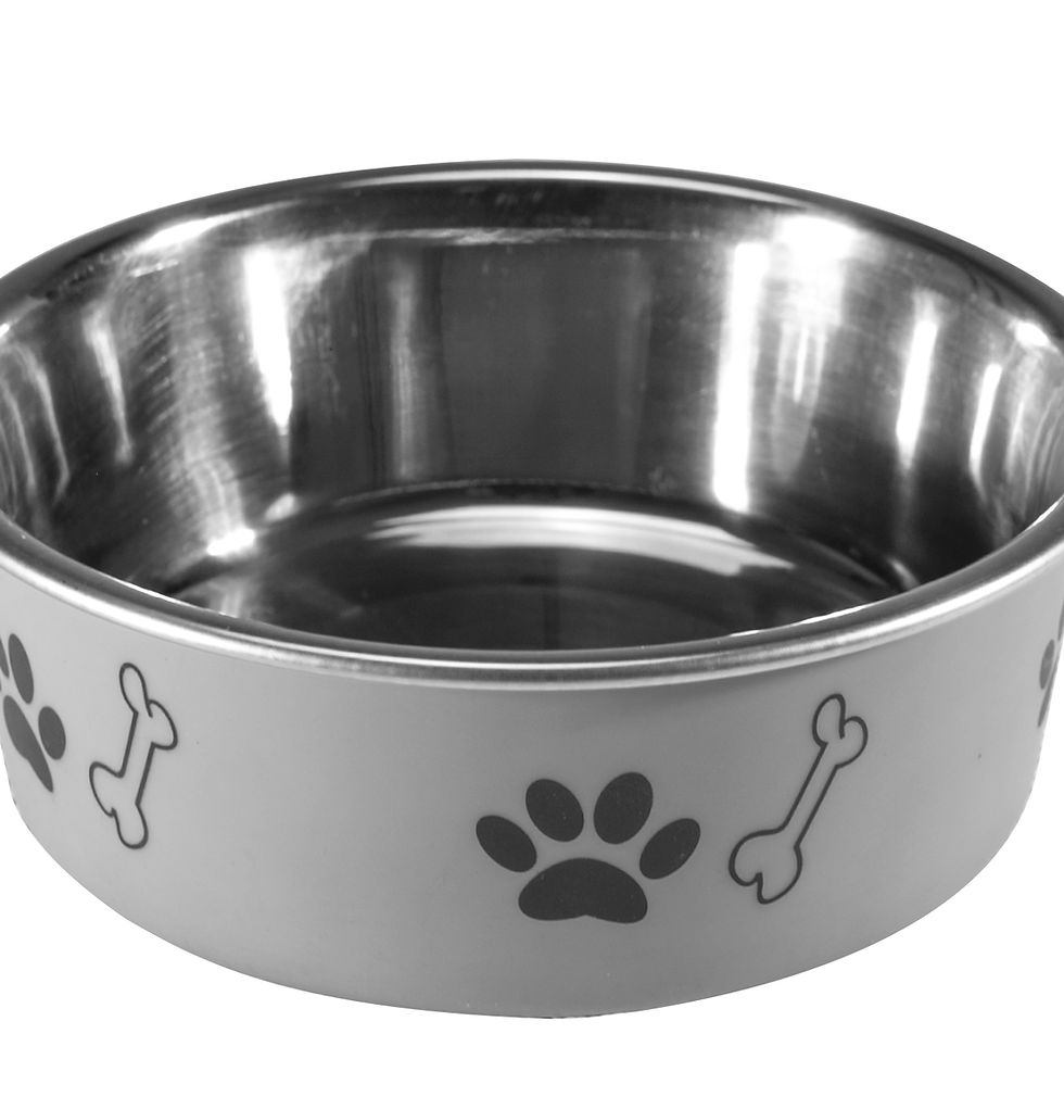 Thumbnail: Non-slip bowl z nadrukiem,grey,L (0.7 l)