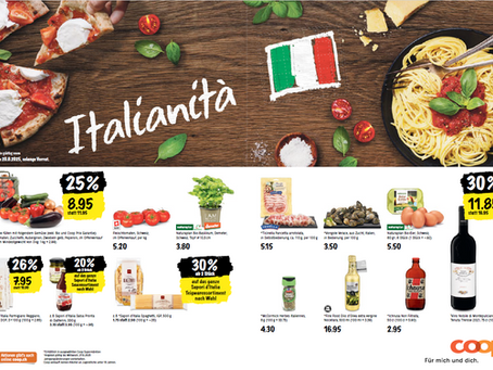 Coop bewirbt italienisches Olivenöl während den Italien-Wochen