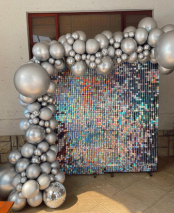 Silver Shimmer Backdrop
