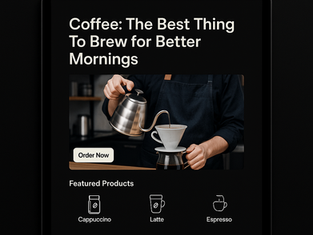 Sklep z kawą - strona www