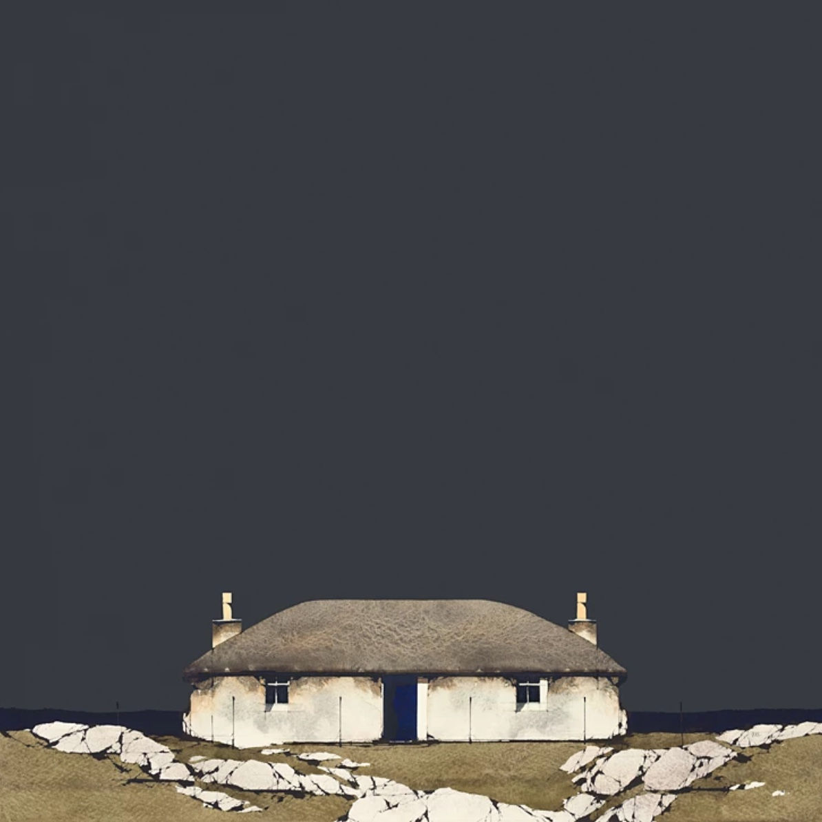 'South Uist Croft House' by Ron Lawson