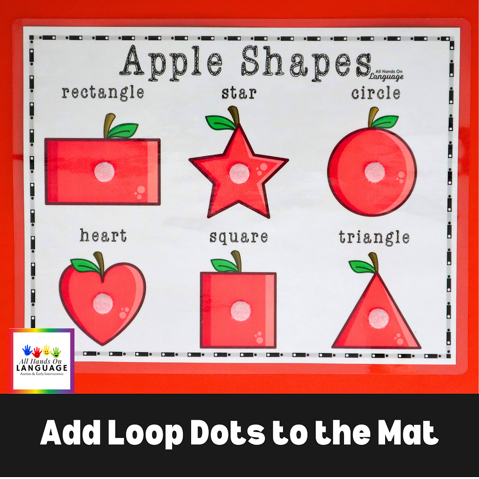 Thumbnail: Apple Shapes Matching Activity, 2D Shapes Interactive Busy Page