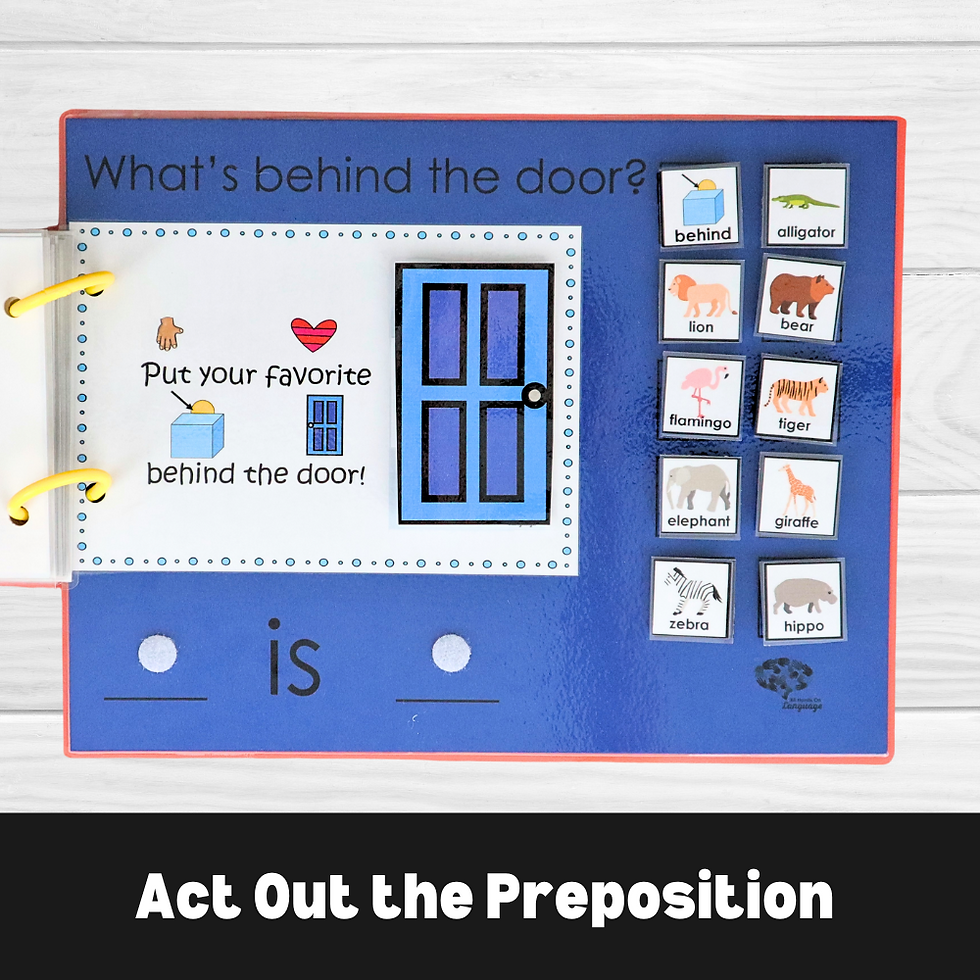 Thumbnail: BEHIND Interactive FLAP Book + Simplified Sentence, Zoo Animals, Autism, Speech