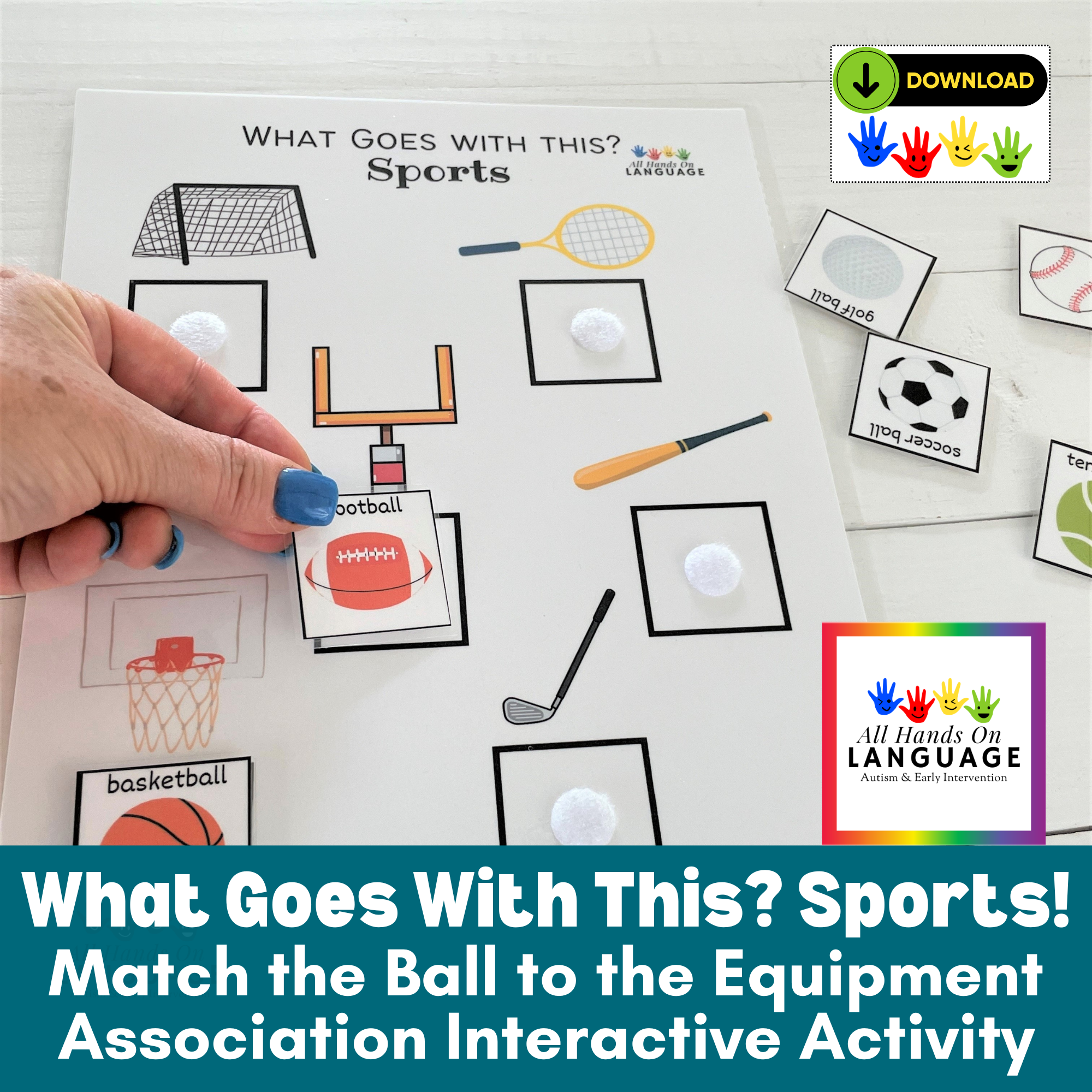 What Goes With This? Sports Association Matching Activity, Speech & Autism
