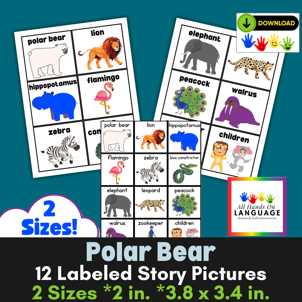 Polar Bear, Polar Bear Adapt YOUR Book Story Picture Set in 2 Sizes