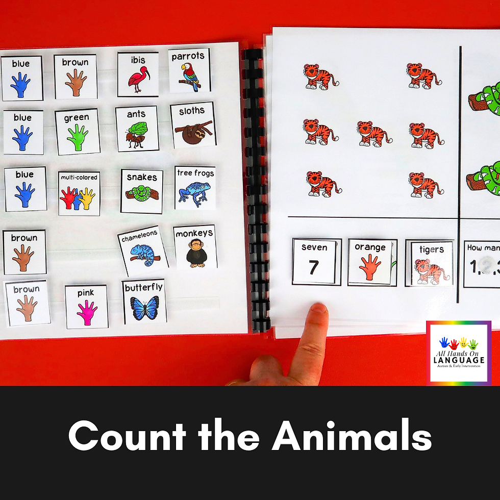 Thumbnail: How Many, What Color, What? Rainforest, Interactive Book, Describing, Autism