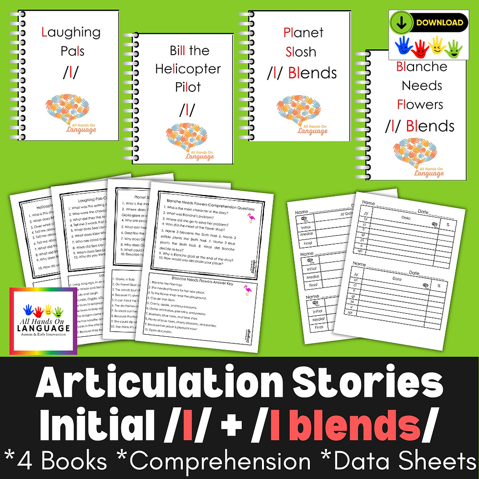 Thumbnail: Articulation Stories Bundle! Articulation + Comprehension, Speech and Language