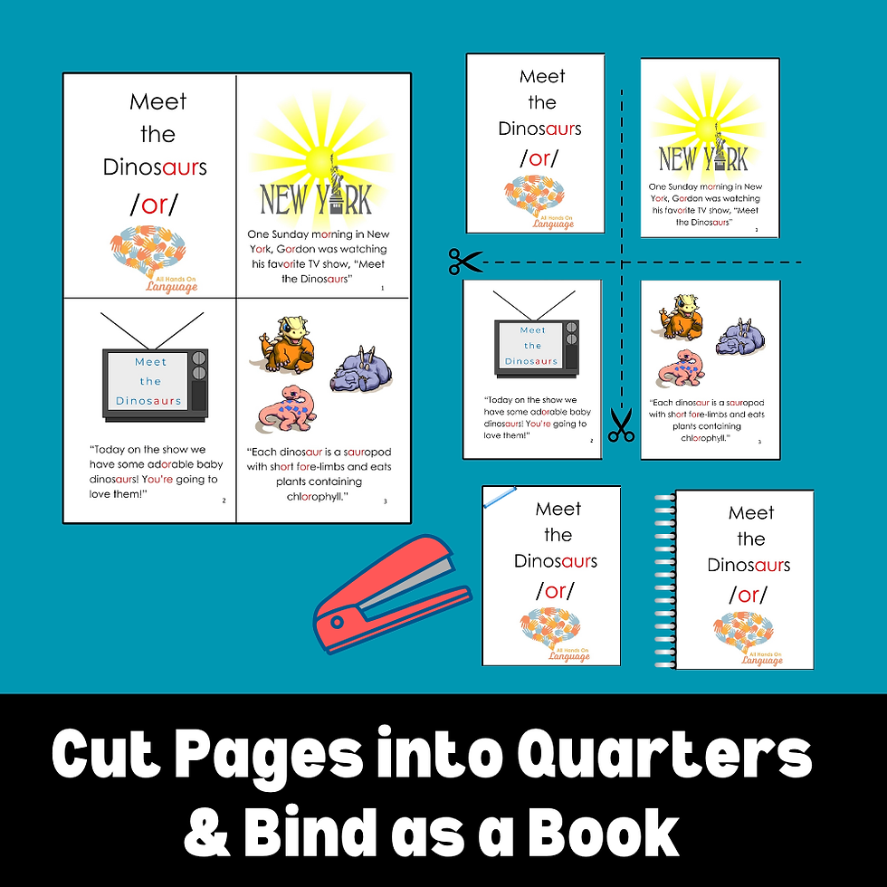 Thumbnail: Articulation Stories Vocalic R /ar, or, eer, er/ Plus Comprehension! Speech/Lang