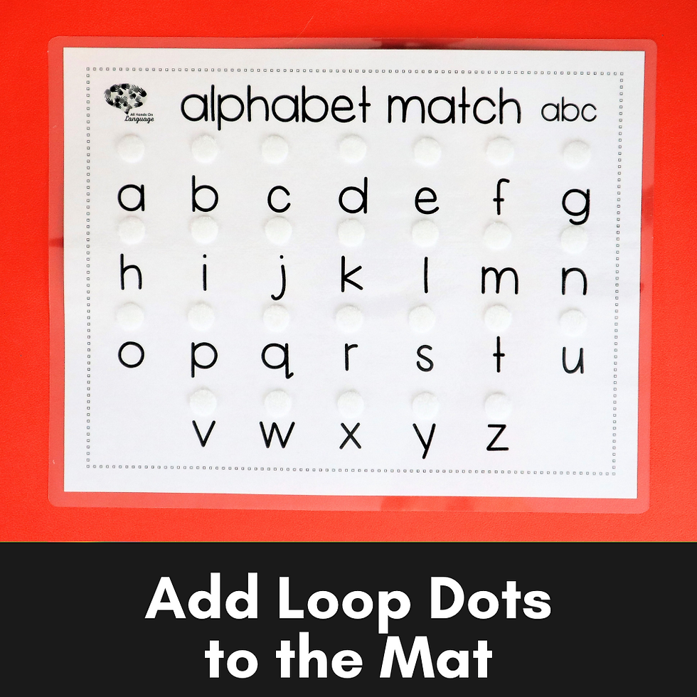 Thumbnail: Lowercase Alphabet Matching Activity, Match Identical Letters, Black/White