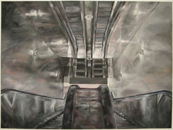 Escalator, reflected