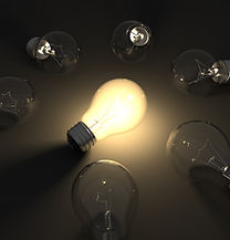 Illuminated Light Bulb