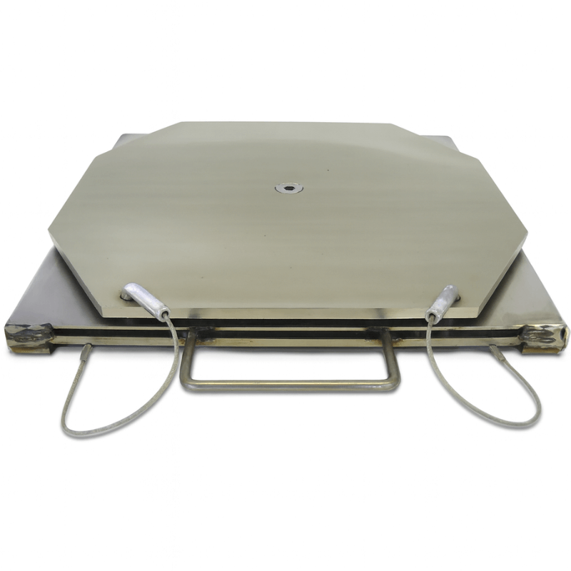 QSP 25-129 4500lbs Stainless Steel Turn Plates with Handles