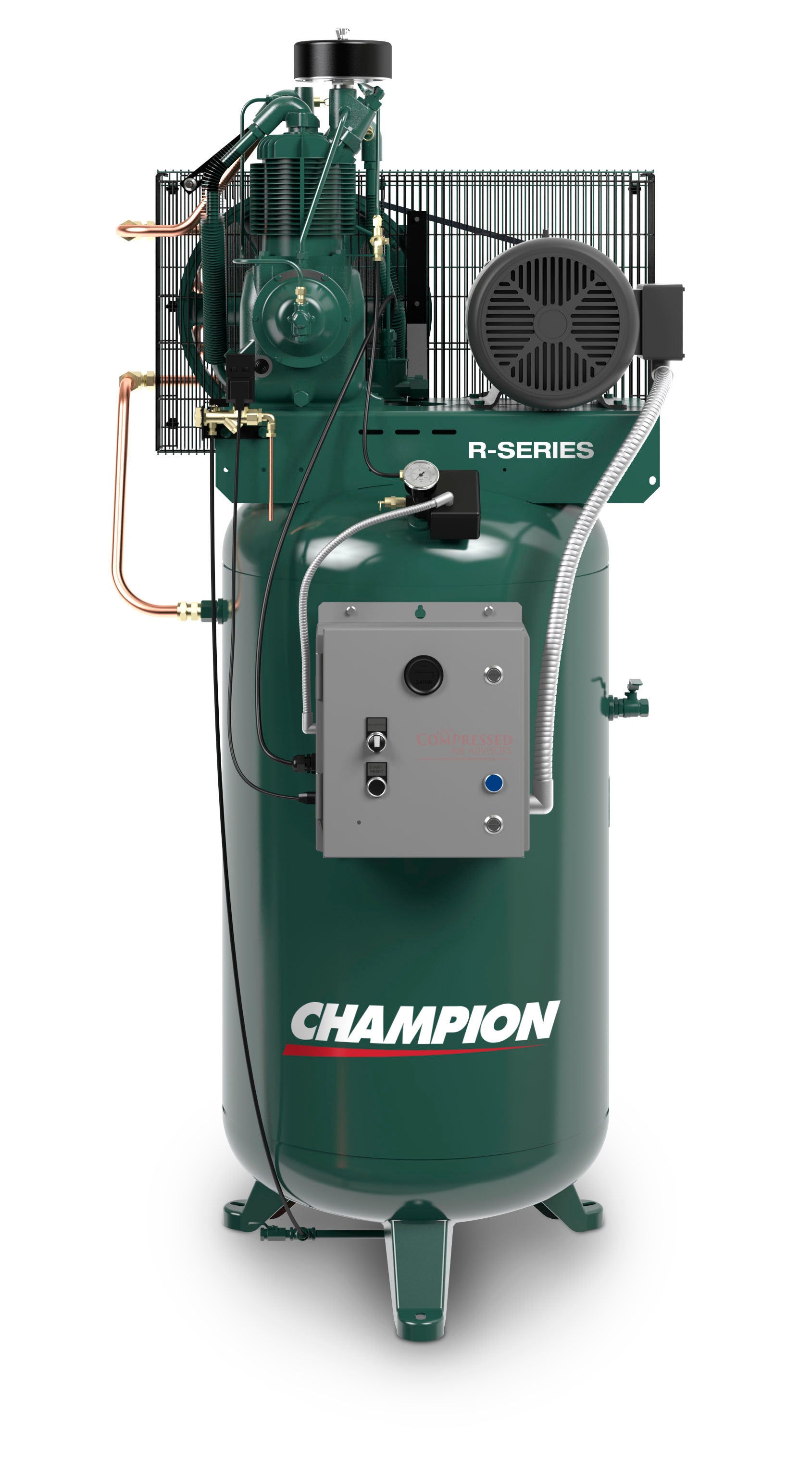 Champion VR5-8 – R-Series 5hp Two-Stage Reciprocating Air Compressor 17 CFM @ 175 PSI | 80-Gallon Vertical Tank