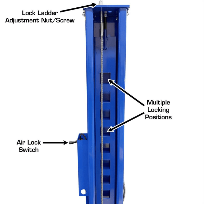 Atlas PRO14KCF-EXT-COMBO 14,000lb 4 Post Lift w/ (2) RJ8 Jacks