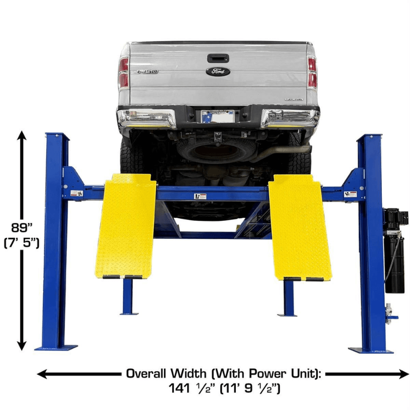 Atlas PRO14KCF-EXT-COMBO 14,000lb 4 Post Lift w/ (2) RJ8 Jacks