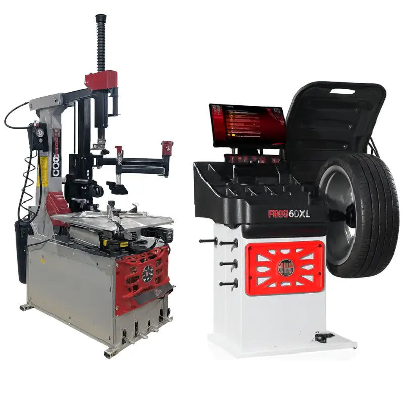 Atlas Platinum PTC600 Tire Changer Platinum PWB70 Wheel Balancer Combo9 Package