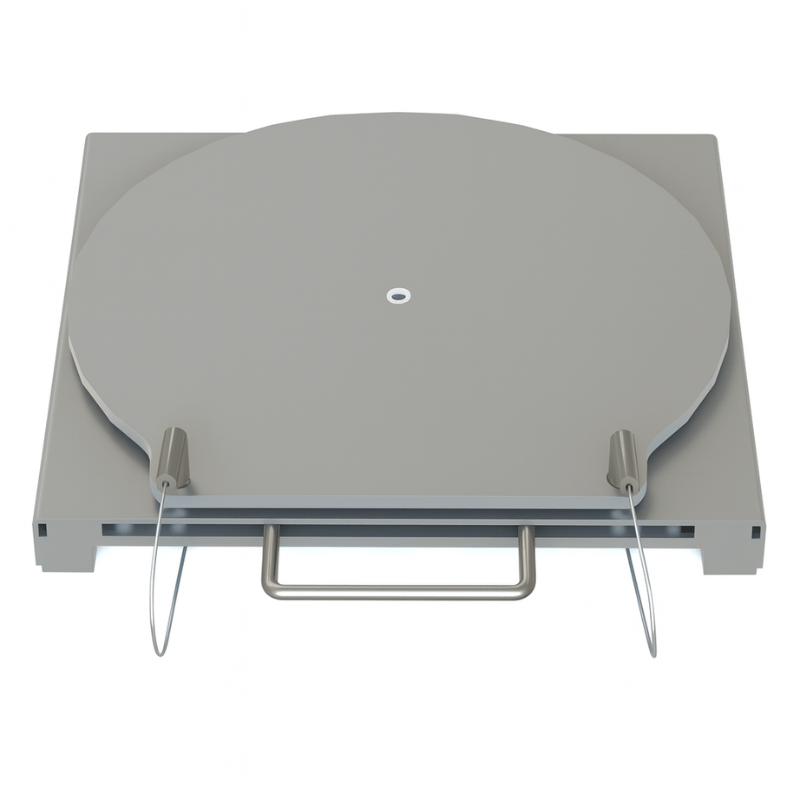 QSP 25-152-SS 4500lbs Stainless Steel Turn Plates with Handles