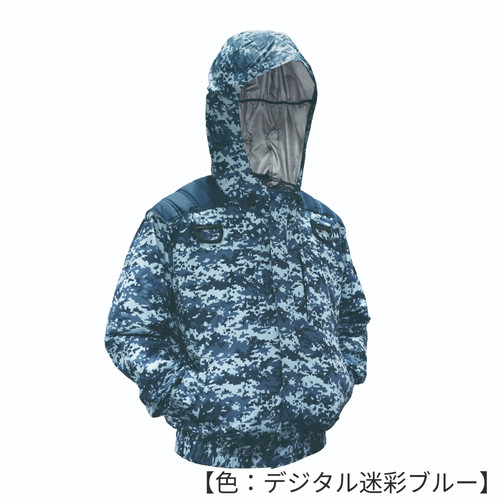 鉄筋屋さんの空調服 EK2472 剛肩フードフルハーネス4ファン（服のみ