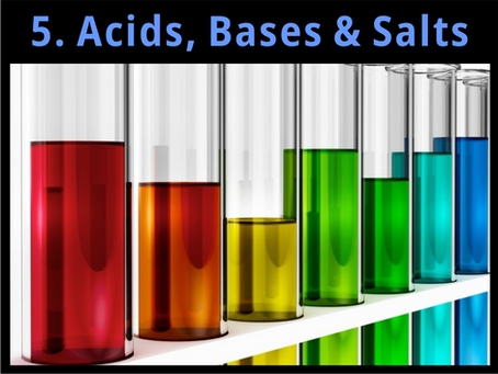 Ch.5: Acids, Bases & Salts
