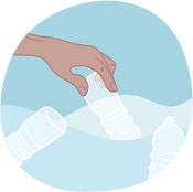 plastic bottles ocean
