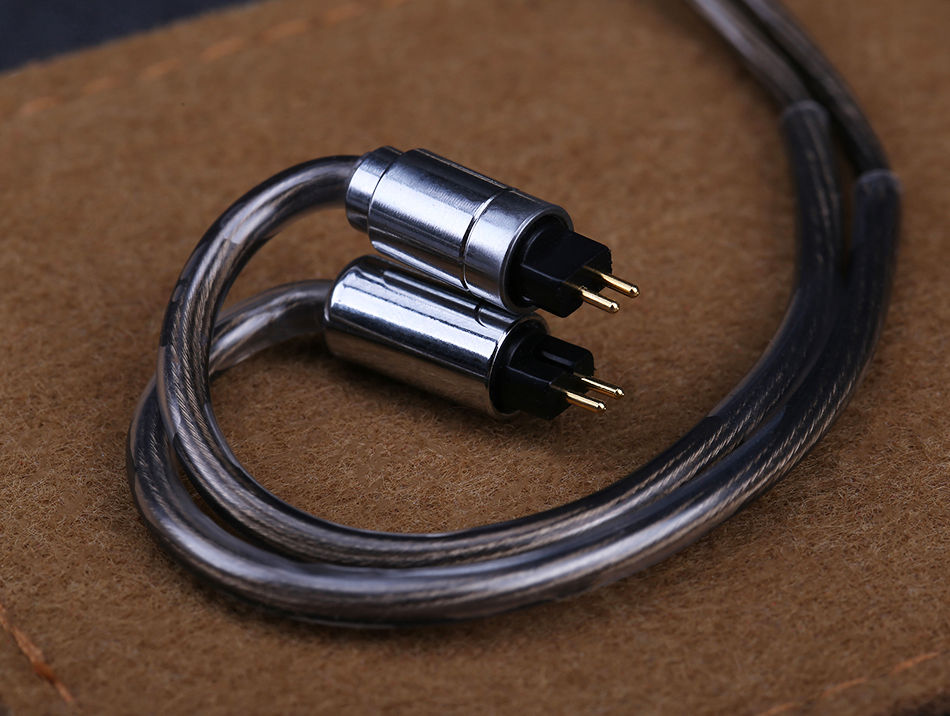 Miniature : OPENHEART 2 cœurs argent plaqué cuivre écouteur câble 3.5mm/2.5mm/4.4mm MMCX