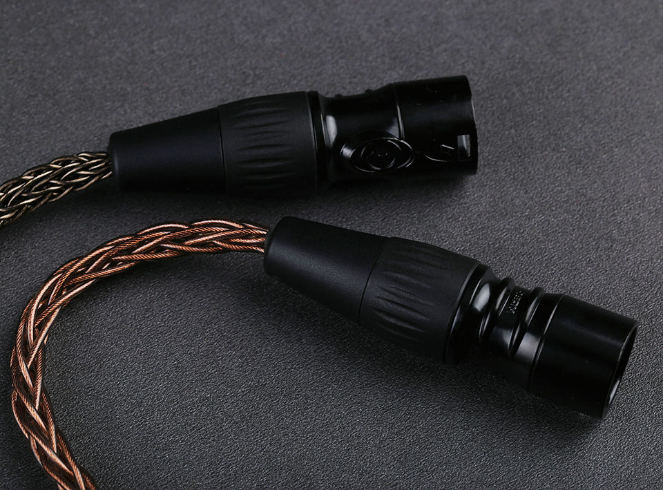 Miniature : OPENHEART 4 broches XLR à 4.4mm femelle 5 pôles équilibrés 8 cœurs OCC 16 c