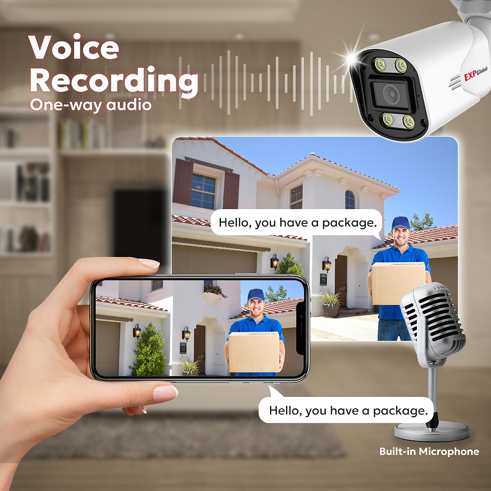 Miniature : EXPGlobal 8MP 5MP POE Outdoor Security Camera System Home CCTV kit Video Surveil