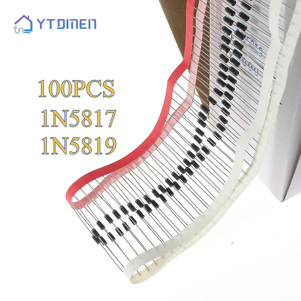 Miniature : 100PCS Schottky Diode DO-41 1N5819 1N5817 1A 20V-40V Electronic Components Recti