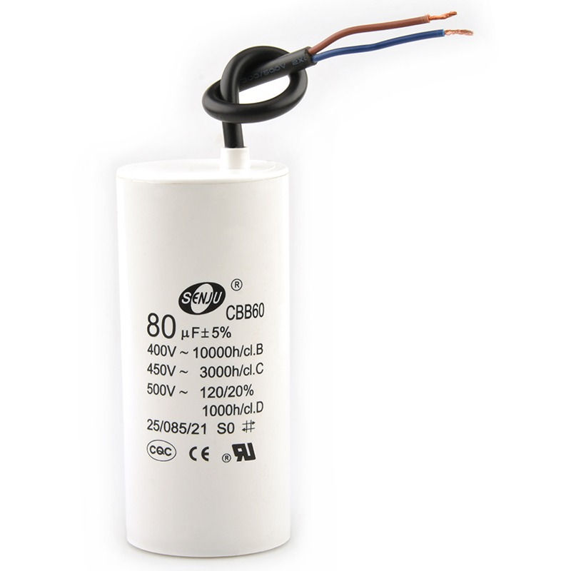 Miniature : CBB60 washing machine capacitor dehydration spin dryer water pump starting capac