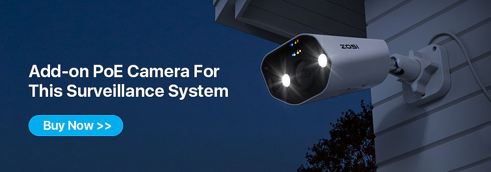 Miniature : ZOSI 16CH 4K PoE Home Security Camera System 8MP NVR Set Outdoor Indoor Color Ni